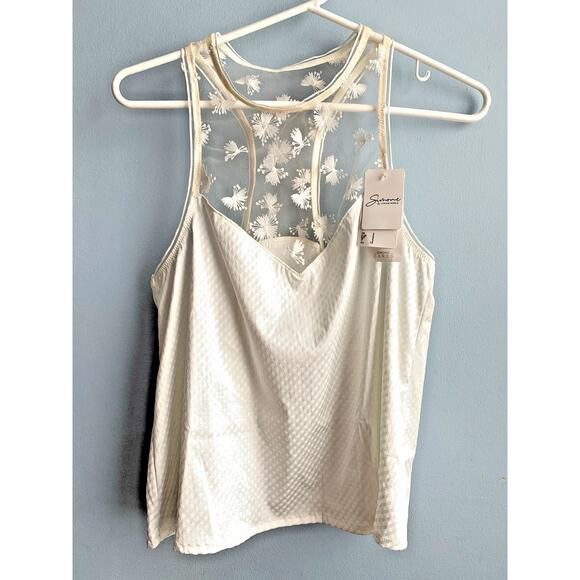 Simone Perele Women's Size 2 FR Augustine Ivory Lacey Top Racer Back Lingerie - Picture 2 of 12